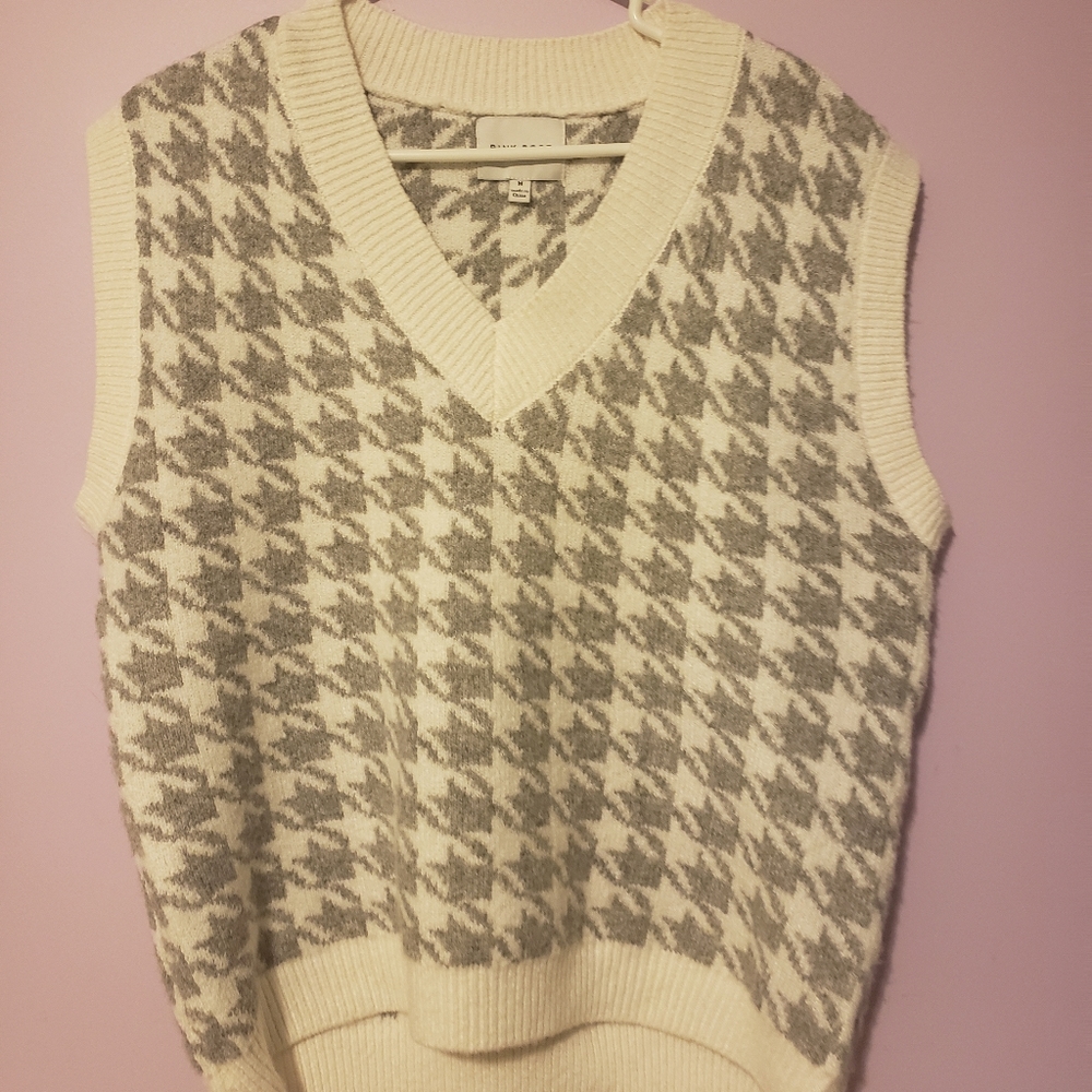 Houndstooth Sweatervest Sweater Vest